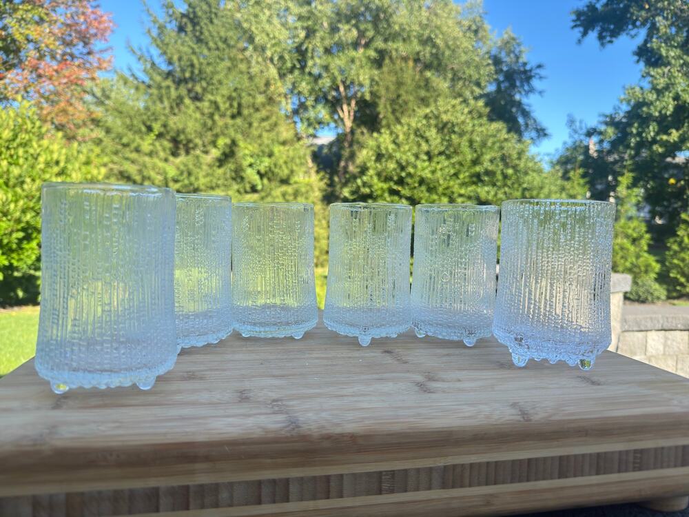 Iittala Tapio Wirkkala Ultima Thule On The Rocks 5”Highball Glasses Tumblers~6pc
